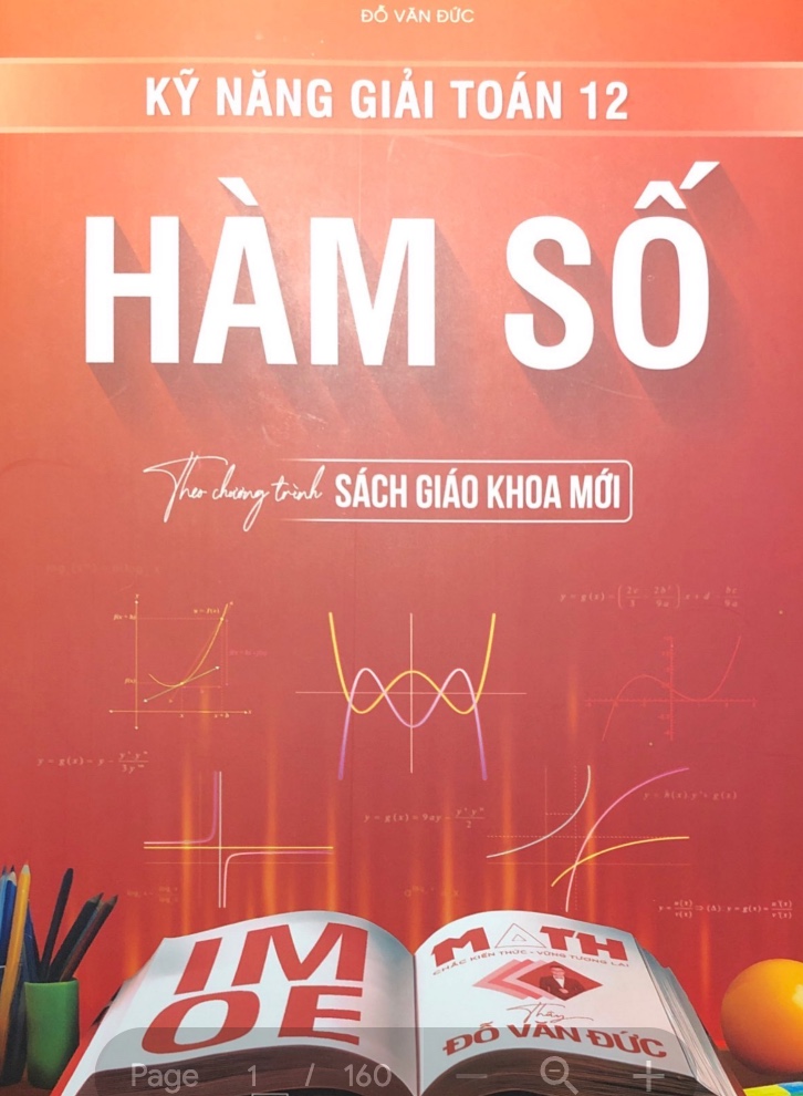 EBOOK ĐỖ VĂN ĐỨC KỸ NĂNG GIẢI TOÁN 12 - HÀM SỐ