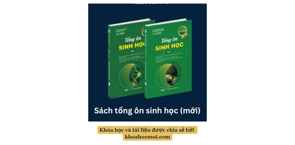 PDF Sách tổng ôn sinh học Moon (2 cuốn chương trình mới)