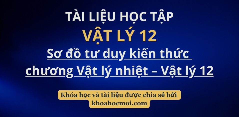 Sơ đồ tư duy kiến thức chương Vật lý nhiệt – Vật lý 12