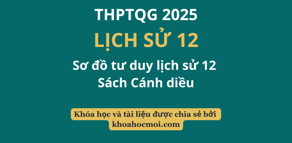Sơ đồ tư duy lịch sử 12 – Sách Cánh diều