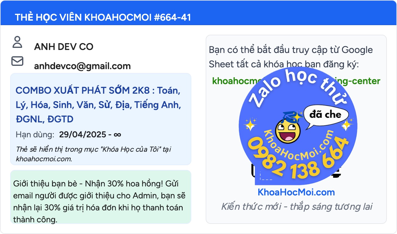 Mẫu thẻ thành viên